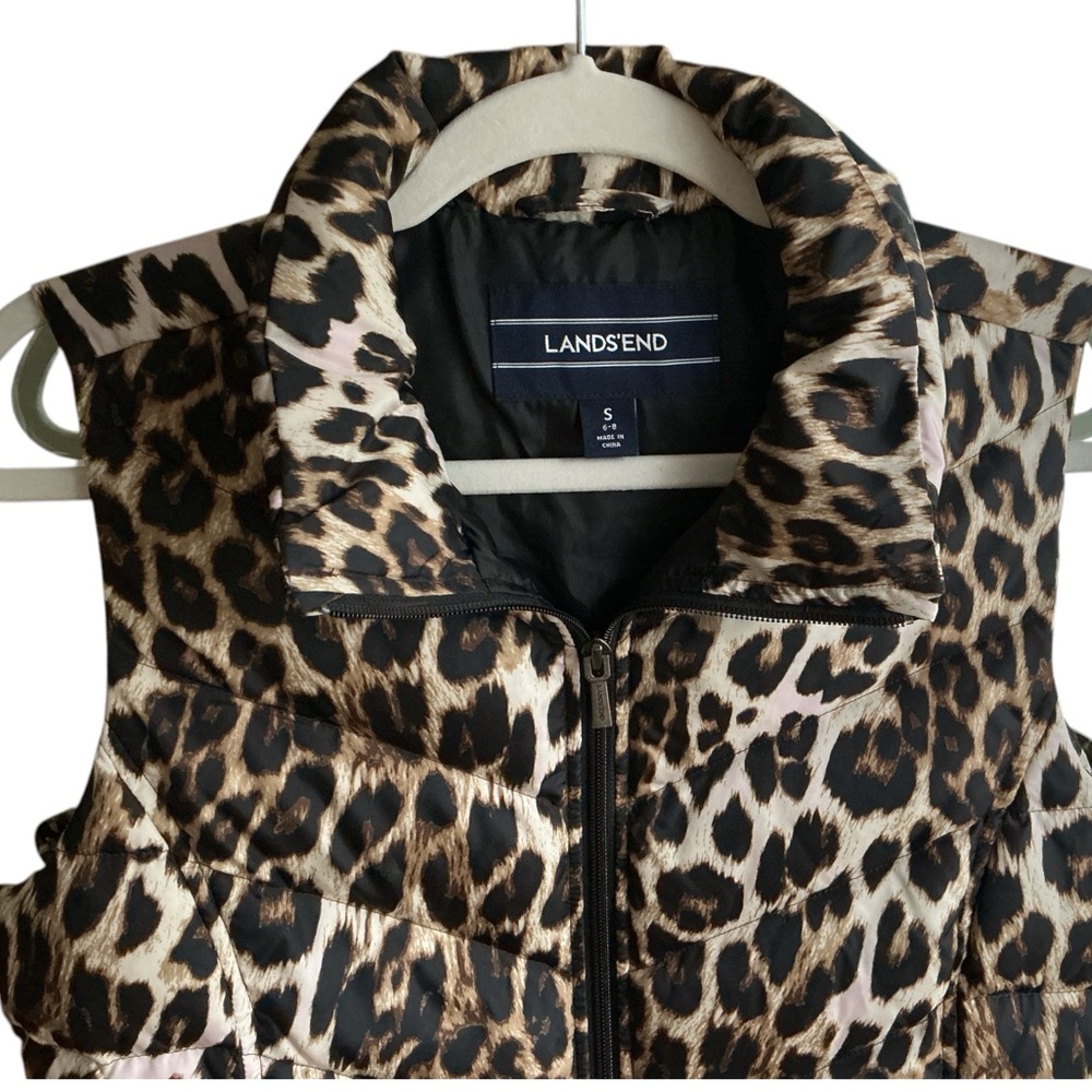 Lands End Puffer Vest Animal Size Small NWOT